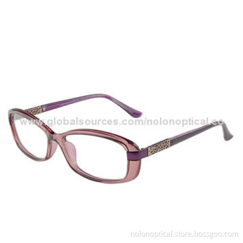 Optical Frame with Metal Hollow Decoration